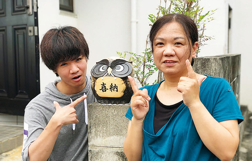 喜納 貴子さん・一輝さん(母・兄)